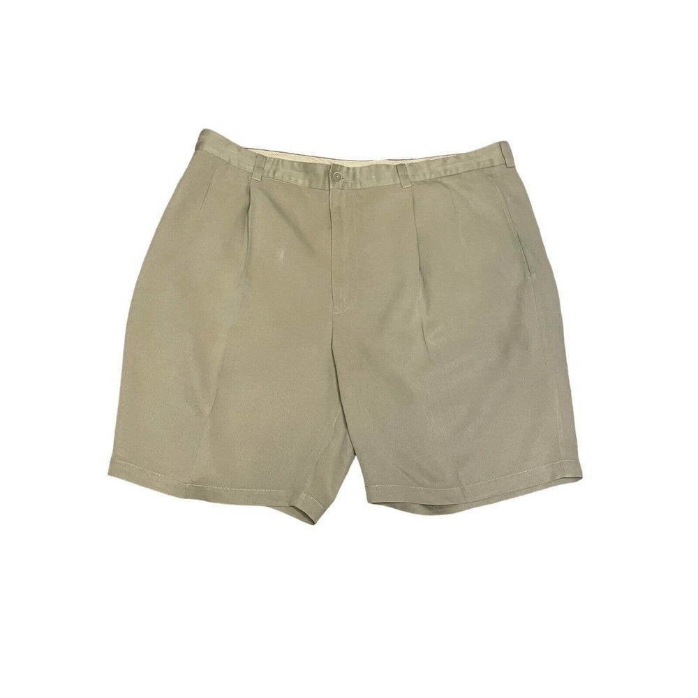 Tommy Bahama Silk Pleated Golf Shorts Men’s Size 40 x 9 Tan